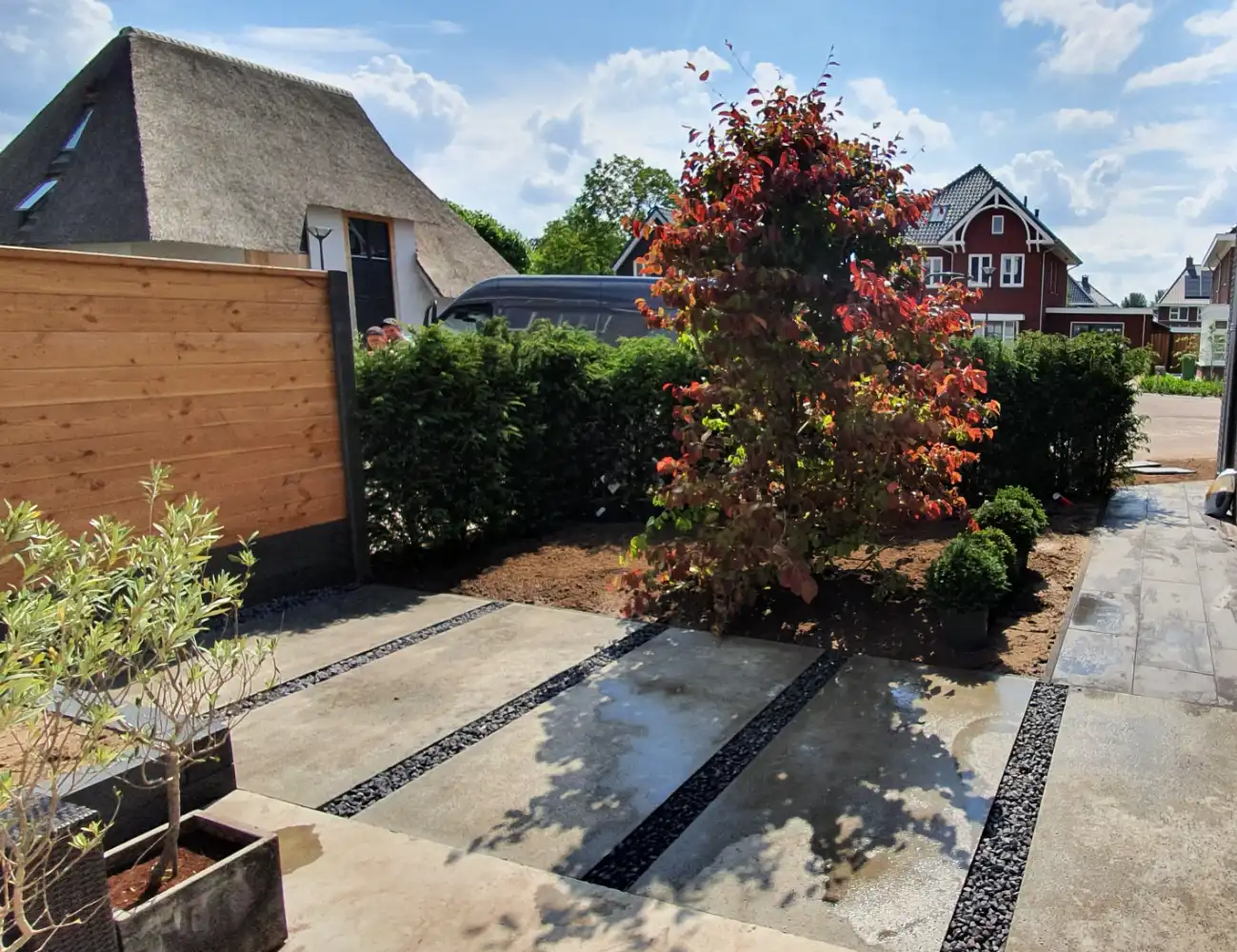 hoveniersbedrijf vlijmen voor tuinontwerp en tuinaanleg in De Grassen en Geerpark